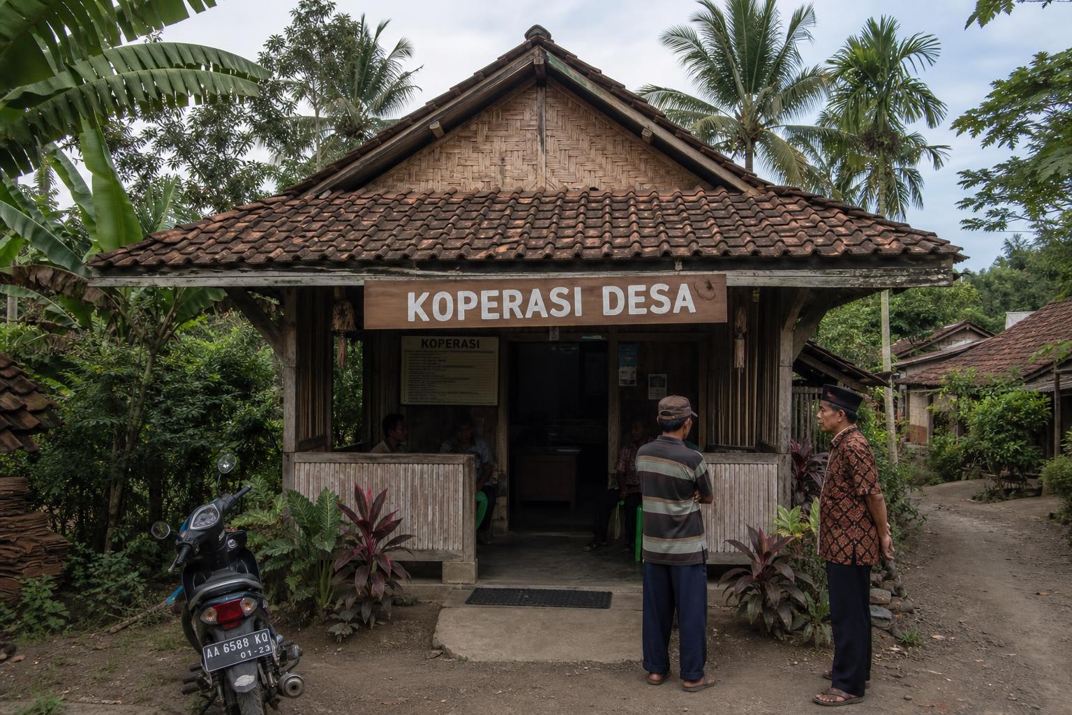 Lokasi koperasi dengan latar belakang alam Sumba